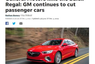 Buick Regal Production Ends