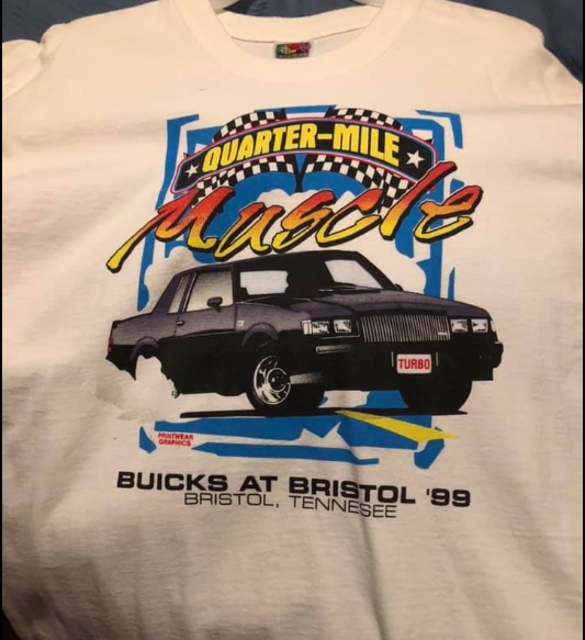 Vintage Buick Racing Headsup Shootout Type Shirts