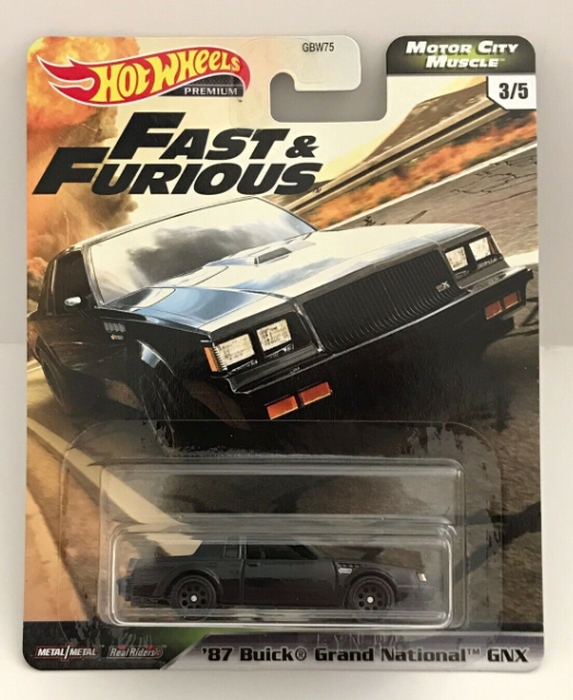 Hot Wheels Premium Fast & Furious Motor City Muscle ‘87 Buick Grand National GNX