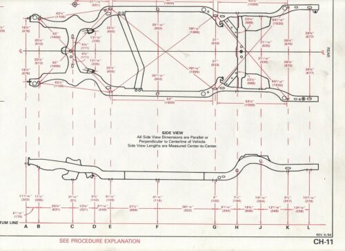 Body Mount Hole Distance G-Body Frame – Buick Turbo Regal