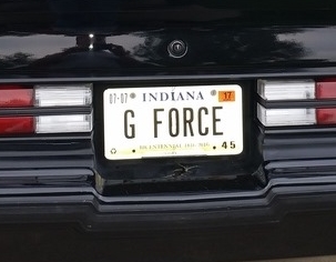 Regal G Force Brigade! Buick Vanity License Plates!