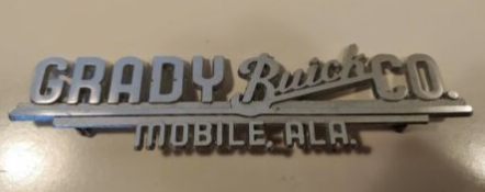 Metal Auto Emblems From Buick Car Dealerships