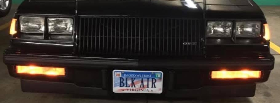 Buick Black Air WE2 T Vanity License Plates!