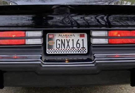 Cool Buick GNX Personal License Plates