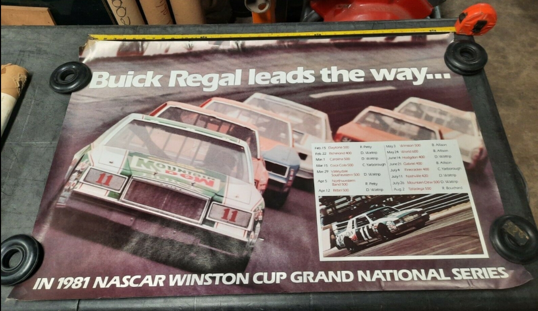 Buick Racing NASCAR Indy Cart Dealership Showroom Posters