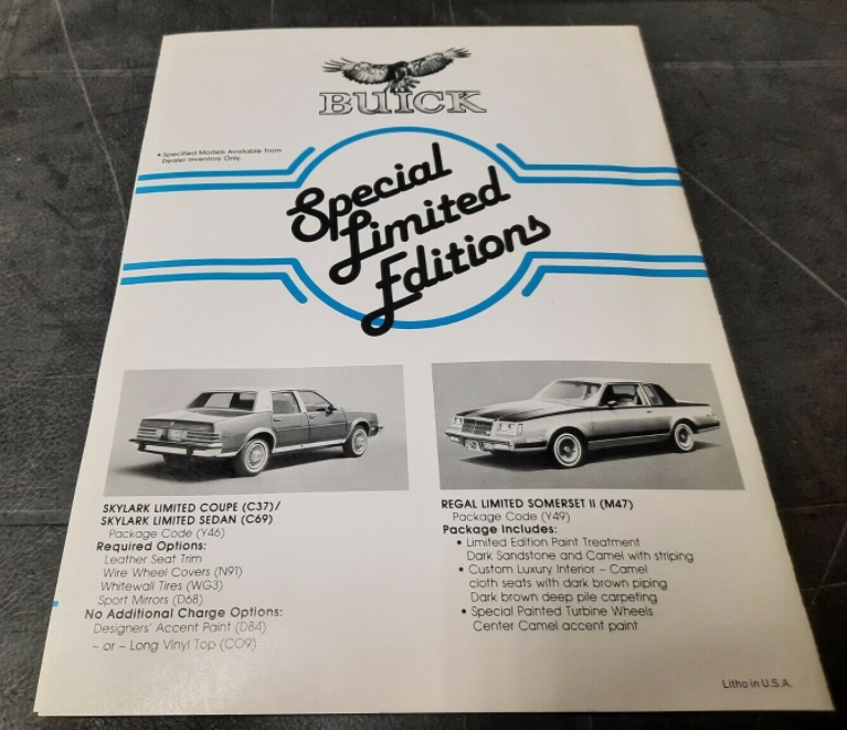 A Guide to Special 1981 Buick Bargains Brochures Folder