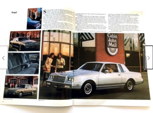 1982 1983 Buick Dealership Car Sales Brochures
