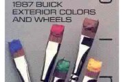 1986 1987 Exterior Colors Wheels Brochure