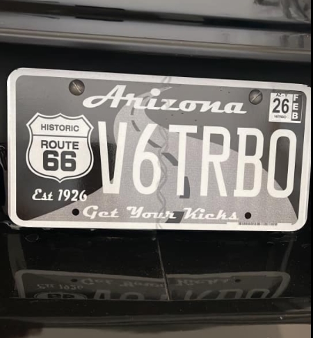 Turbo Buick Regal Vanity License Tags Plates