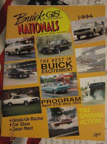 Vintage Buick Racing Car Club Directory Flyers Programs