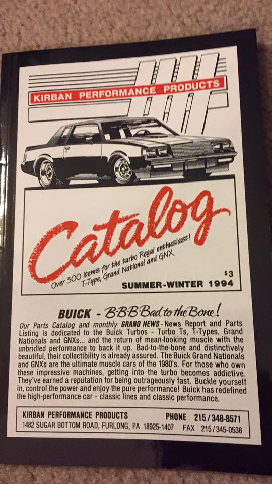 Vintage Turbo Buick Catalogs Brochures