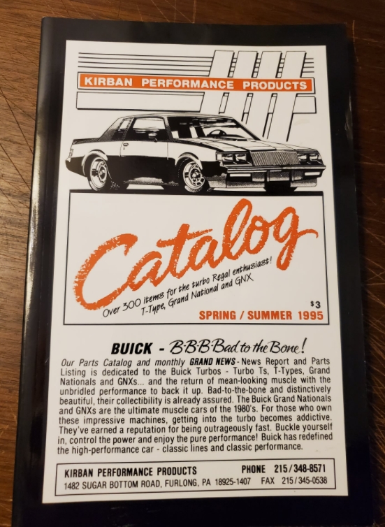 Vintage Turbo Buick Catalogs Brochures