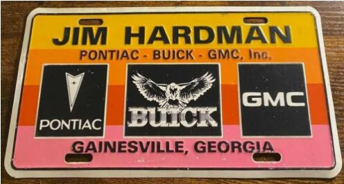 Buick Dealership Booster License Plates