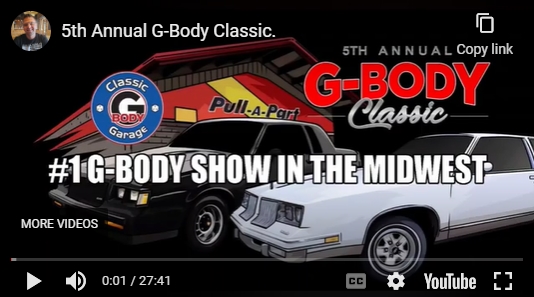 5th Annual G Body Classic Car Show 2022 Walk Thru Video!