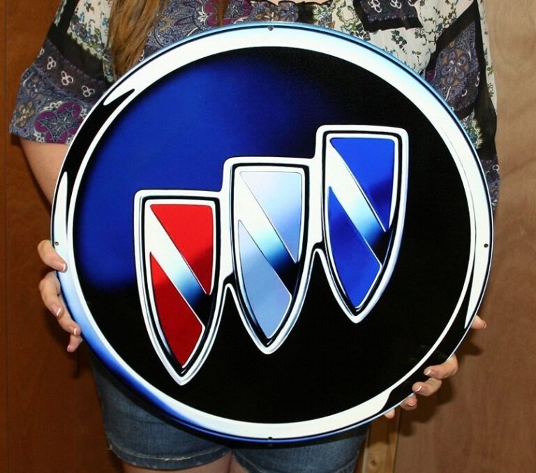 Buick Grand National GNX Emblem Wall Art Flat Steel Signs Buick Turbo