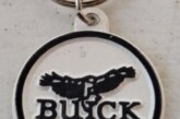 Vintage Buick Crest Hawk Key Chains Rings Fobs