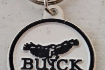 Vintage Buick Crest Hawk Key Chains Rings Fobs
