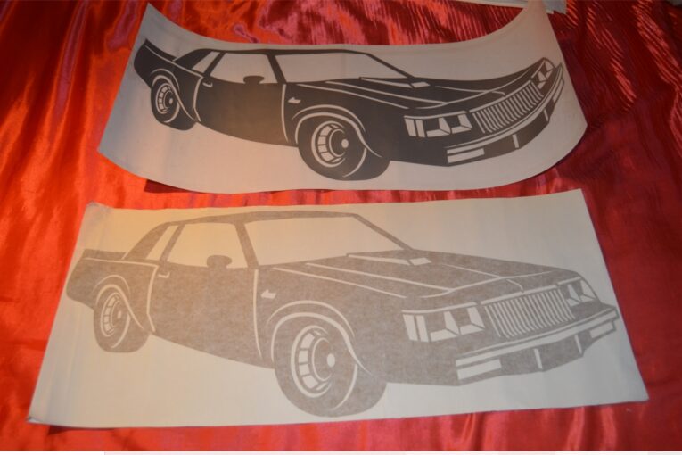 Regal Ride Decal Die-cut Car Shaped Buick Turbo Regal Grand National Decals!