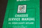 1981 1982 Buick Chassis Service Manuals Guides