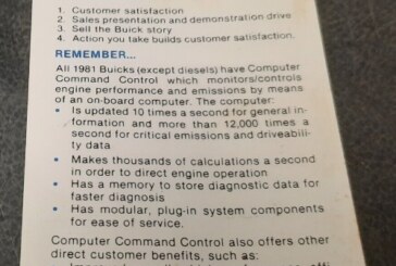 1981 Buick Economy Story Brochure