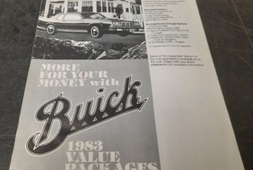 1983 Buick Value Packages Brochure