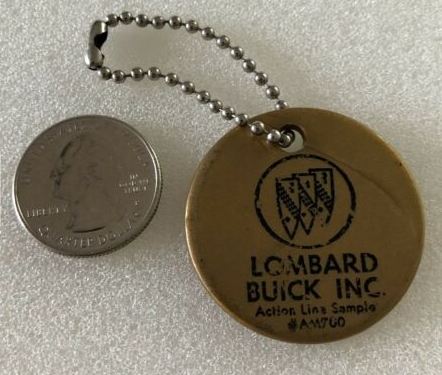 Buick Automobile Dealership Key Rings Chains