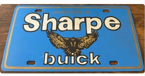 Buick Dealer License Plates With The Hawk