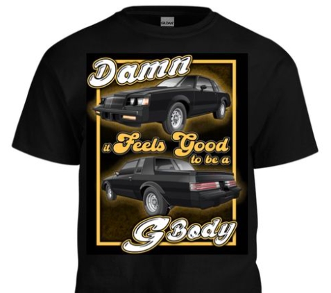 Buick Gbody Regal Funny Parody Shirts