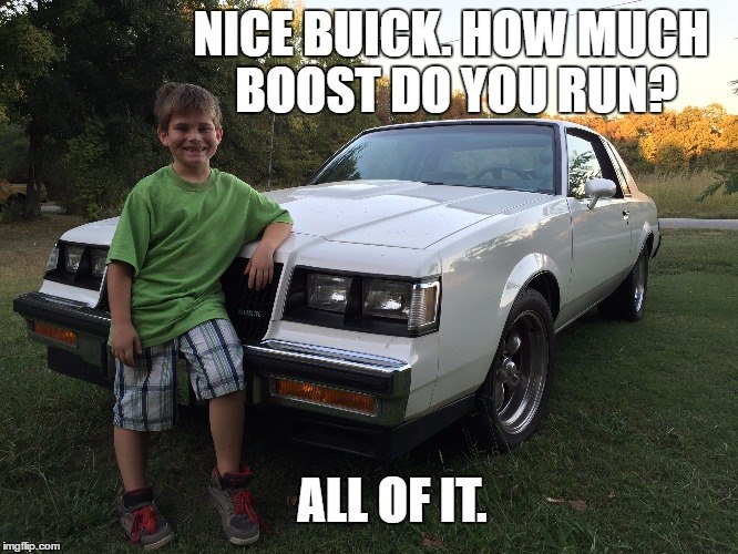 Buick Regal V6 Engine Boost Memes