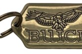 Vintage Brass Plastic GM Buick Logo Key Fobs