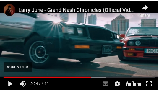 Music Video Grand Nash Chronicles (about a Buick Grand National) by Larry June