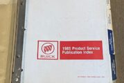 1985 Buick Product Service Publications Dealer Binder
