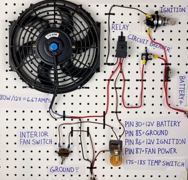 Hooking up an Aftermarket Fan (Wiring Relay Switch)