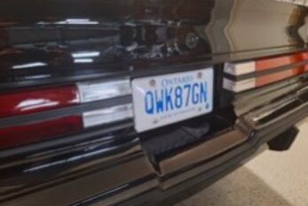 More Vanity Plates on Those Black Buick Grand Nationals!