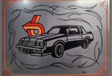 Custom Painted Metal Silhouette Buick GN Signs