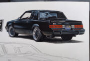 1987 Buick Grand National Pencil Sketch Drawings
