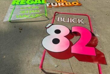 Original Buick Car Dealership Showroom Display Signs
