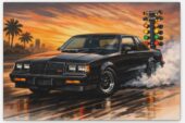 Buick Grand National GNX Drag Art Wall Posters