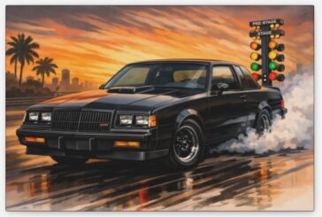 Buick Grand National GNX Drag Art Wall Posters